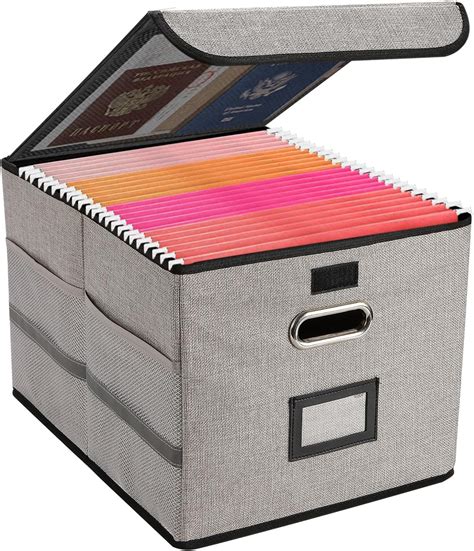 combination metal document box amazon|Amazon.com: JALIELL Upgraded File Box with Lock, .